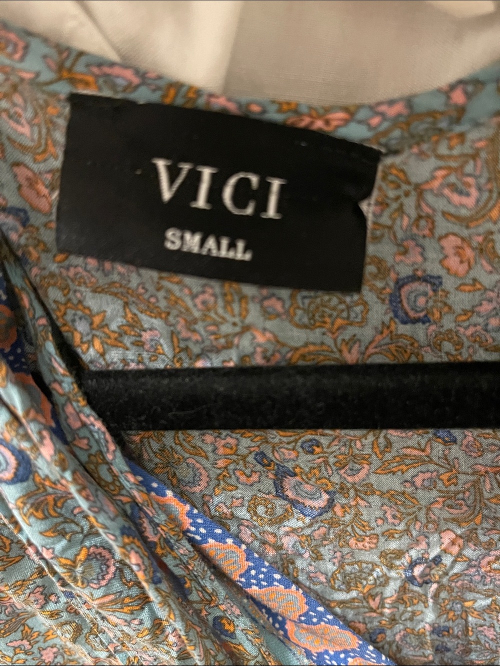 ❤️ Vici Boho Paisley Border Print Mini Peasant Mini Dress - Picture 7 of 8